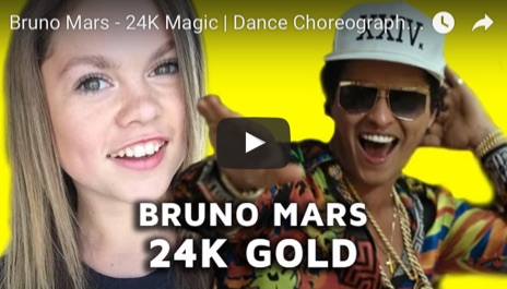 Bruno Mars and Sparkles Lund 24K Magic